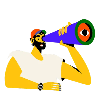 Imagem de pessoa vendo por uma luneta